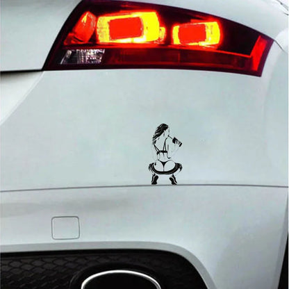 Sexy Girl Car Vinyl Decal - Waterproof Body Graphic Sticker for Scratch Covering and Vehicle Decoration