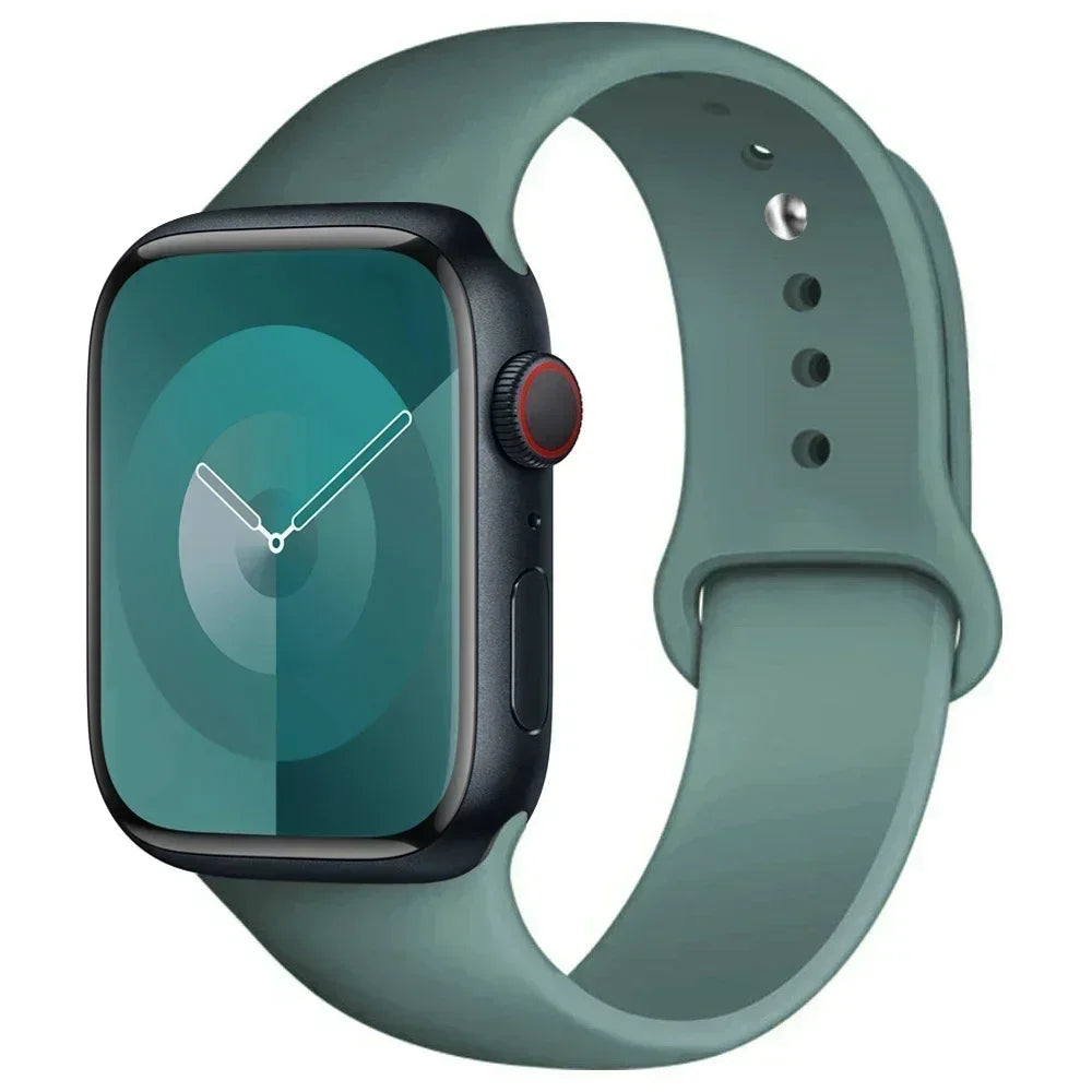 Silicone Sport Band for Apple Watch — Fits Ultra 2/3 & Series 11–SE (40–49mm)