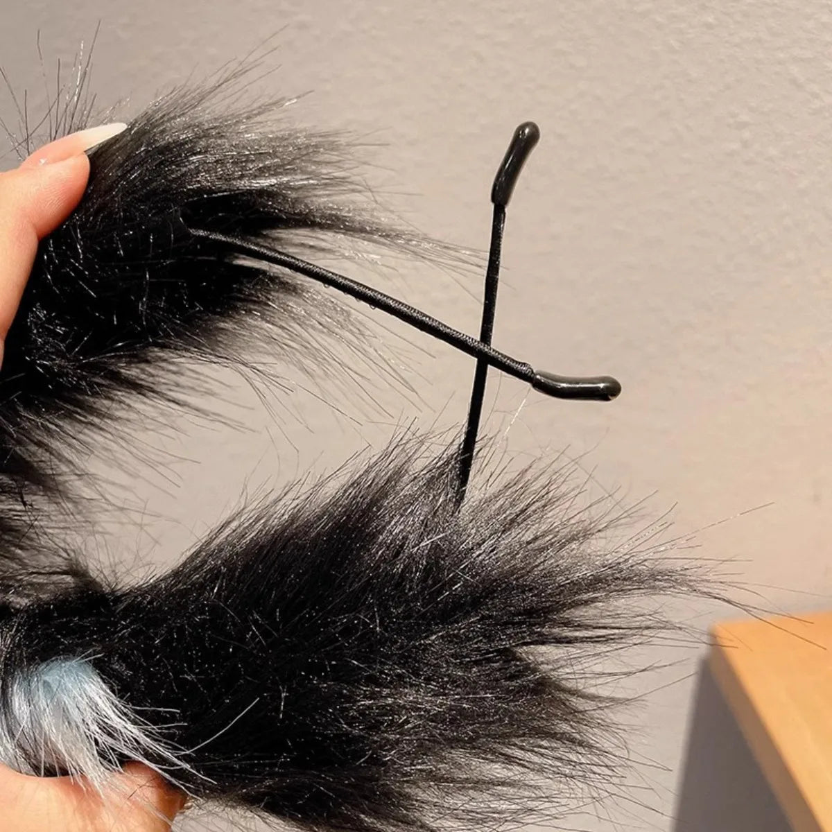 Cute Cat Ear Headband - Plush Christmas Animal Hairband for Kids Holiday Dress-Up & Hair Accessories