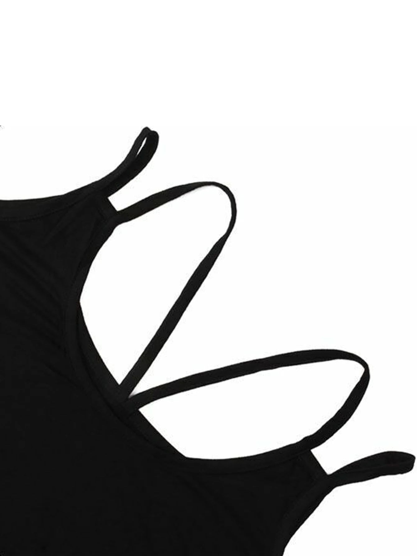 Plus Size Halter Top - 2024 Solid Color Backless Sleeveless Vest Fashion Top