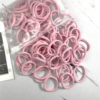 20/50PCS Hair Bands for Women & Girls - 4cm Elastic Rubber Ties, Simple Ponytail Holders & Hair Accessories
