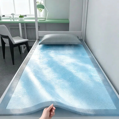 Summer Cooling Ice Silk Mat - Breathable Jacquard Sleeping Pad for Home & Travel