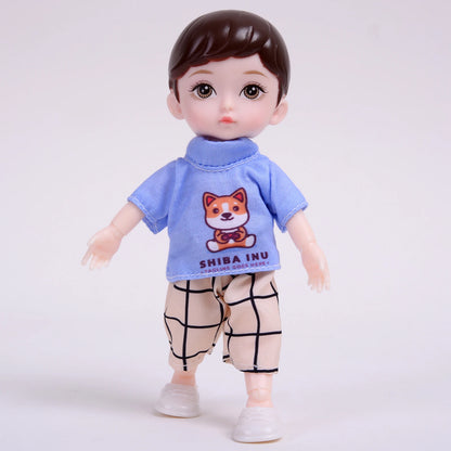 One Piece 6-Inch Baby Dolls – Boy Model with 13 Movable Joints & Painted Eyes, Birthday Gift Toy for Children Girls