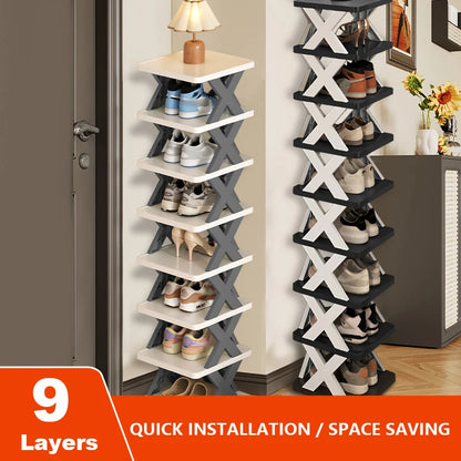 Multi-Layer Detachable Shoe Rack Storage Organizer — Space-Saving Household Shoe Shelf Cabinet