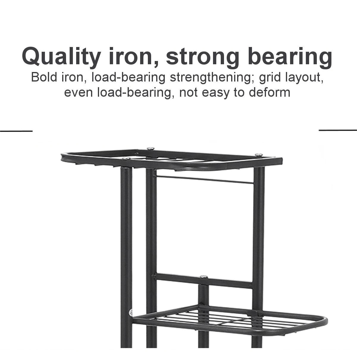 Cordlal Iron Plant Stand 6/7/8-Layer Flower Pot Holder Rack Organizer for Home Garden Decor