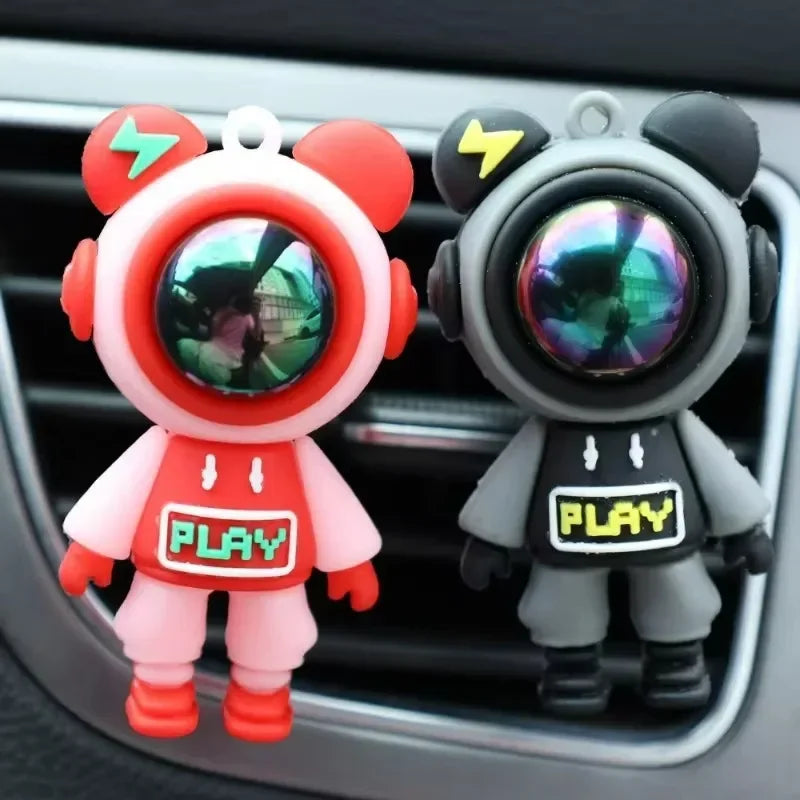 Cartoon Astronaut Car Air Outlet Perfume Clip – Aromatherapy Air Freshener for Car Interior