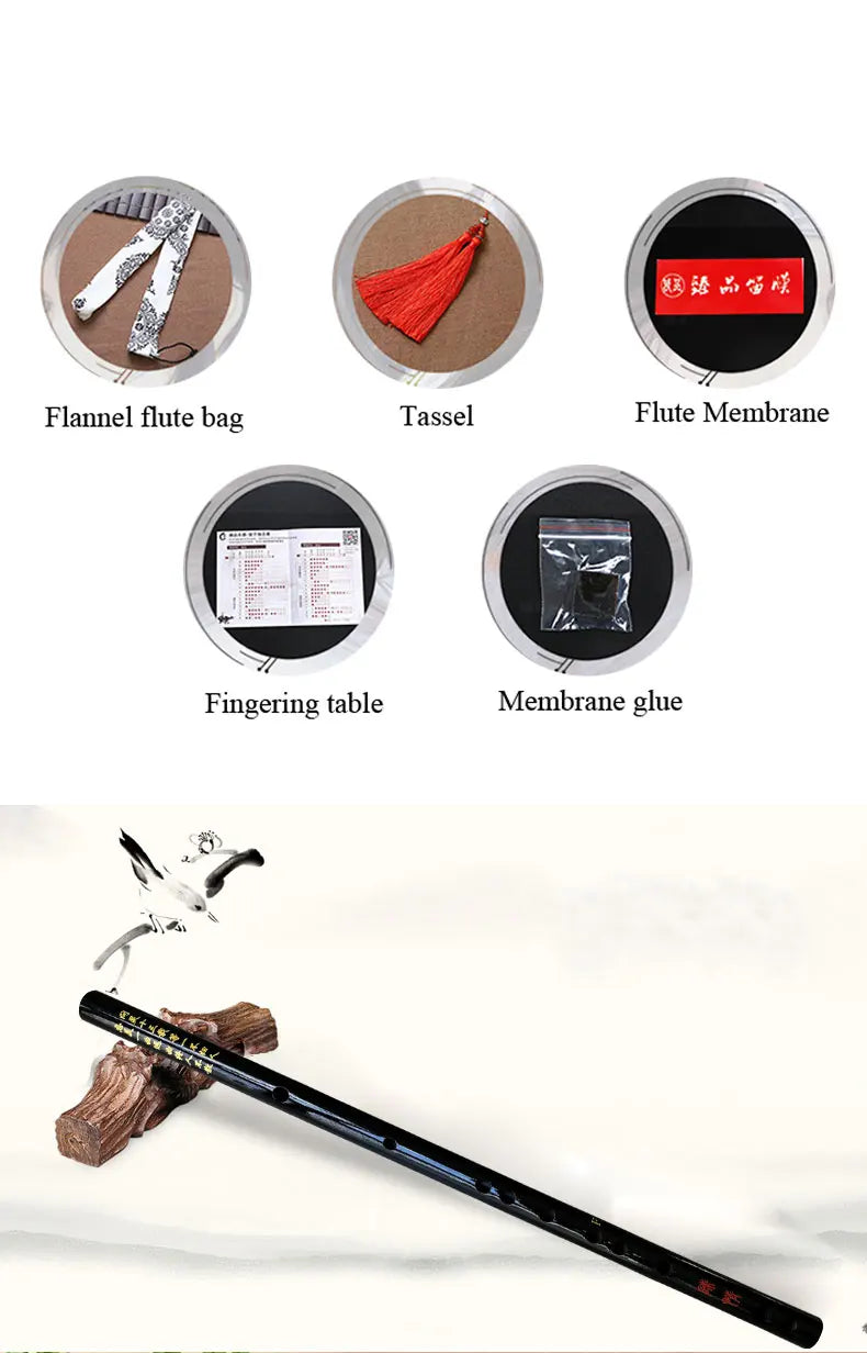 Anime Mo Dao Zu Shi Cosplay Accessories – Wei Wuxian Flute Chinese Dizi Transversal Flauta Traditional Musical Instrument