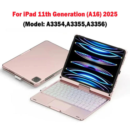 New Magic Keyboard Case for iPad — 360° Flip Backlit Keyboard for iPad 11th Gen A16, iPad Air 11/13-inch M3 2025