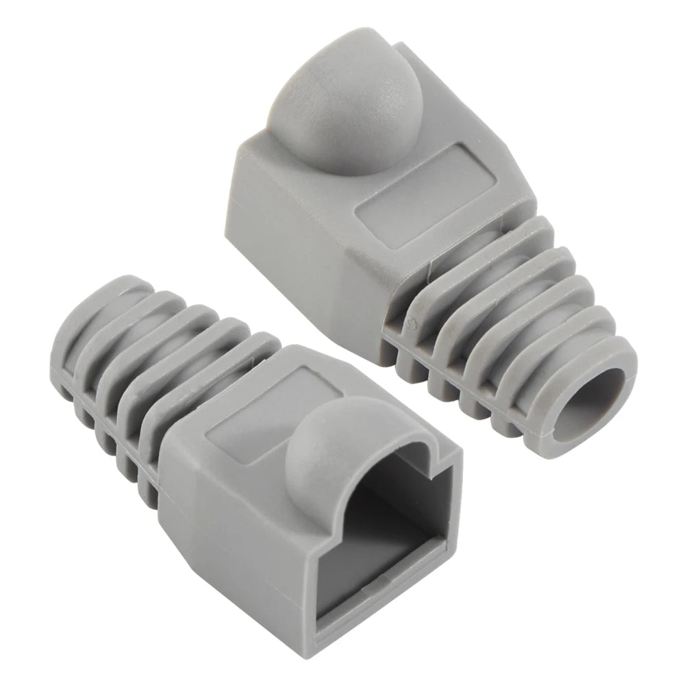 Mixed Color RJ45 Ethernet Cable Boots — Strain Relief Covers for CAT5E/CAT6 Connector Plugs