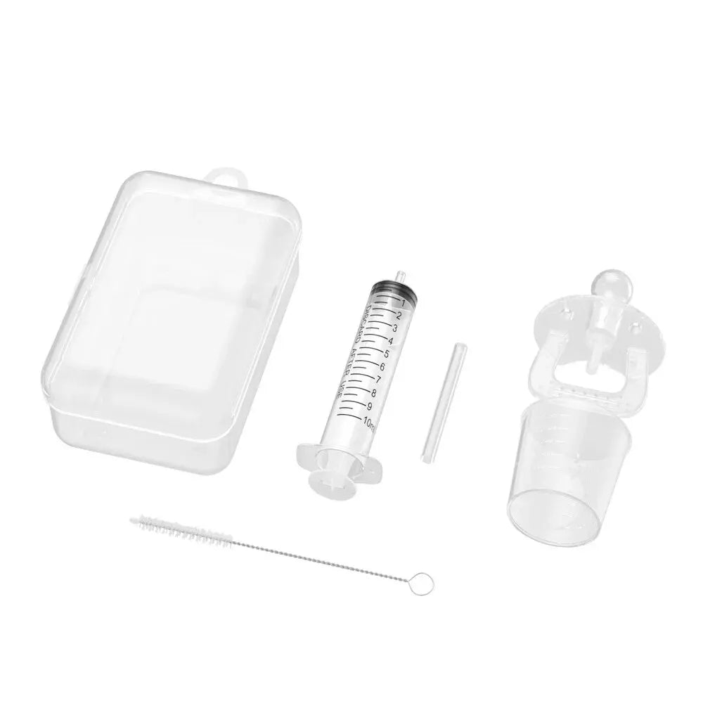 Baby Medicine Dispenser Kit - 10ml Oral Syringe and Liquid Dropper Feeder for Infants and Toddlers