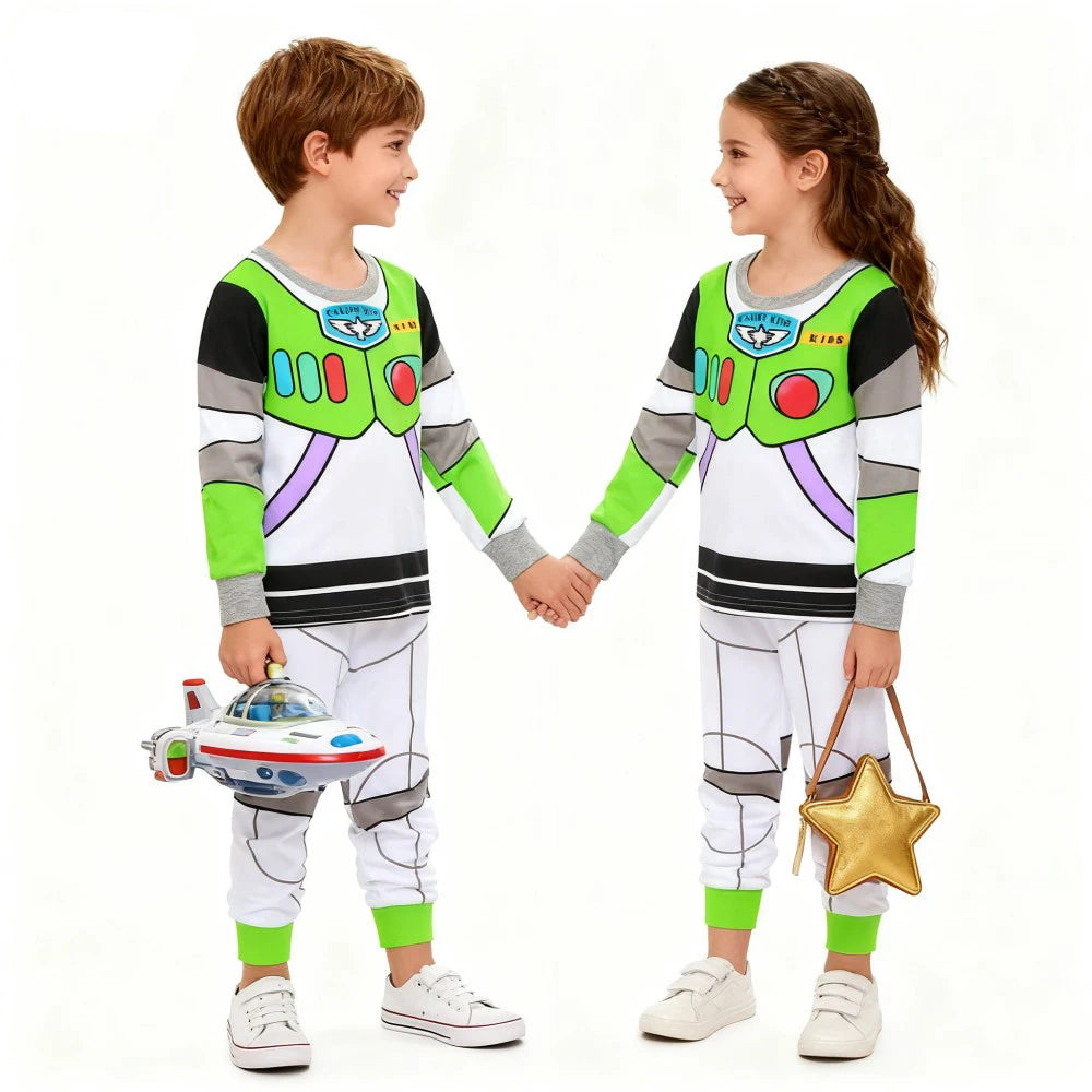 100% Cotton Boys Pajamas - Superhero Kids Sleepwear & Toddler Nightwear Set