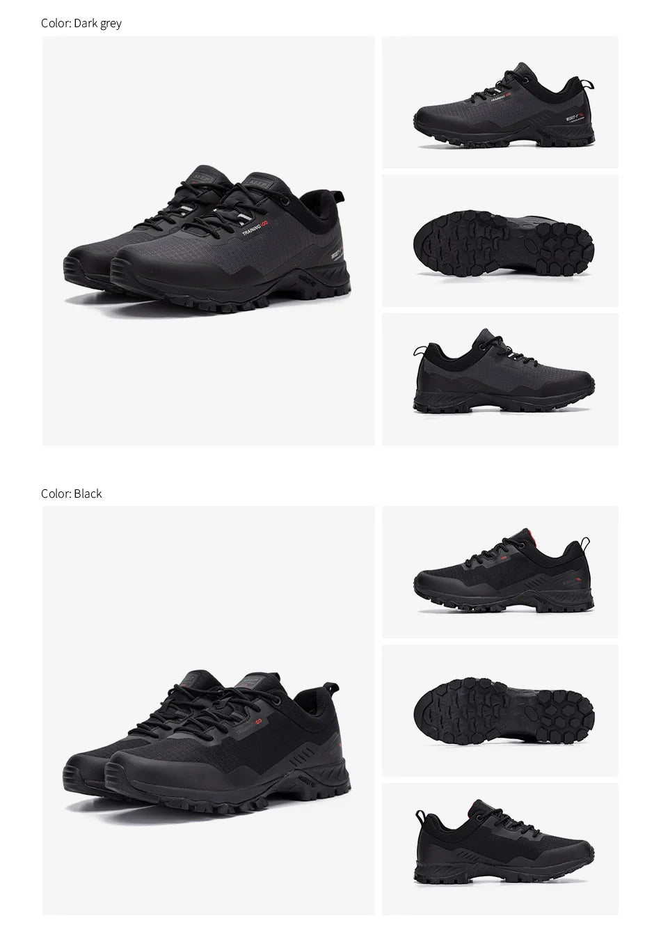 Baasploa Men’s Waterproof Hiking Shoes — Anti-Skid, Wear-Resistant Outdoor Travel Sneakers