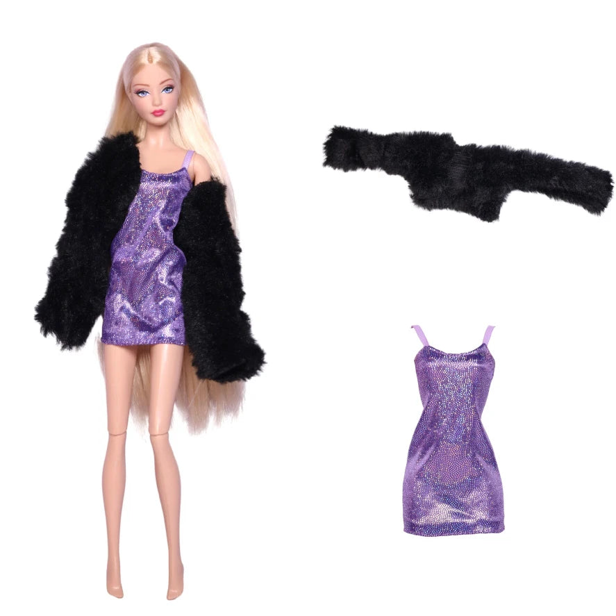 Doll Clothes for 30cm Barbie – Skirt, Outerwear, Pants & Shoes Accessories