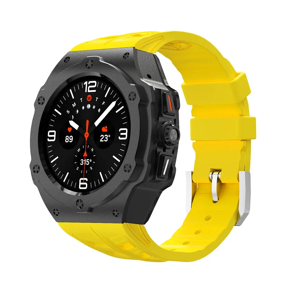 Luxury Carbon Case & Rubber Strap Kit – Samsung Galaxy Watch Ultra 47mm Accessories