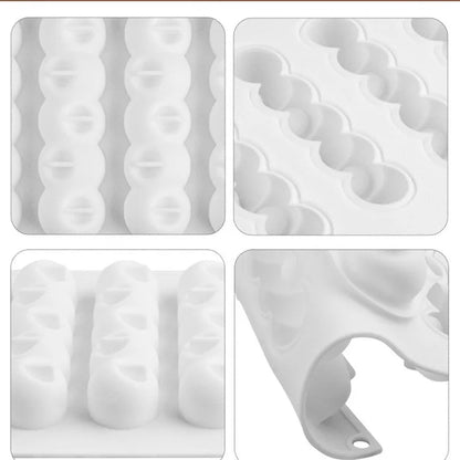 DIY Caterpillar Silicone Mold – Baking Tray for Chocolate, Candy, Biscuits, Cake, Jelly, Ice, Soap & Candle Making, Cute Gift Set
