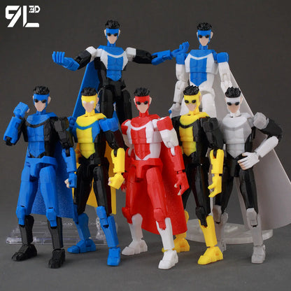 9LToyWodu Invincible Boy Action Figure – Anime Collectible Toy for Cosplay, Stop Motion & Birthday Gifts