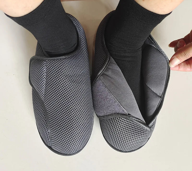Unisex Diabetic Walking Shoes for Elderly, Wide Fit Comfort Shoes for Swollen & Deformed Feet, Supportive Shoes for Men & Women