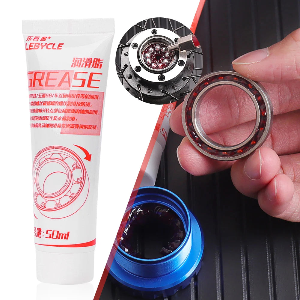 LEBYCLE Bike Grease Lubricant – MTB Bicycle Oil for Hub, Bottom Bracket, Headset, Fork, Flywheel & Bearings