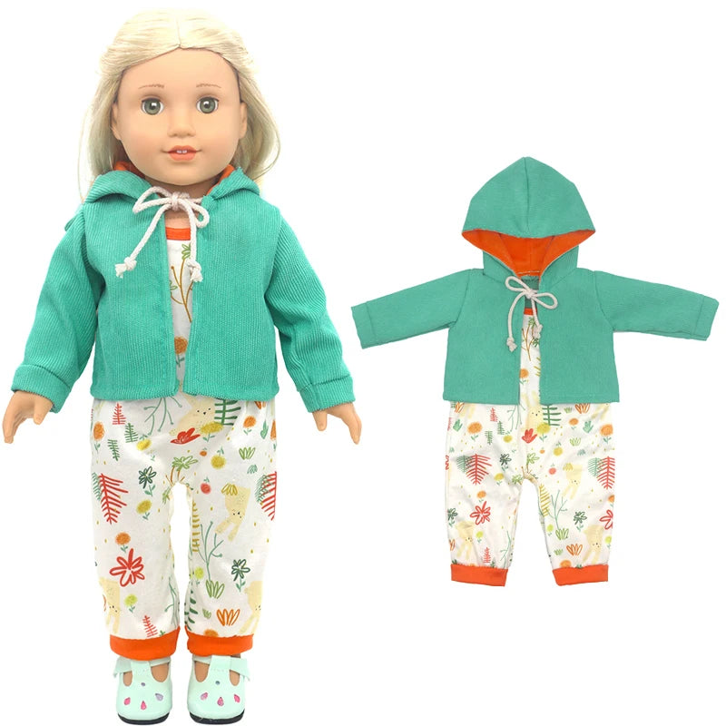 Baby Doll Bikini Outfit — Fits 43cm Born Bebe and 18-Inch American Dolls, Doll Clothes Set