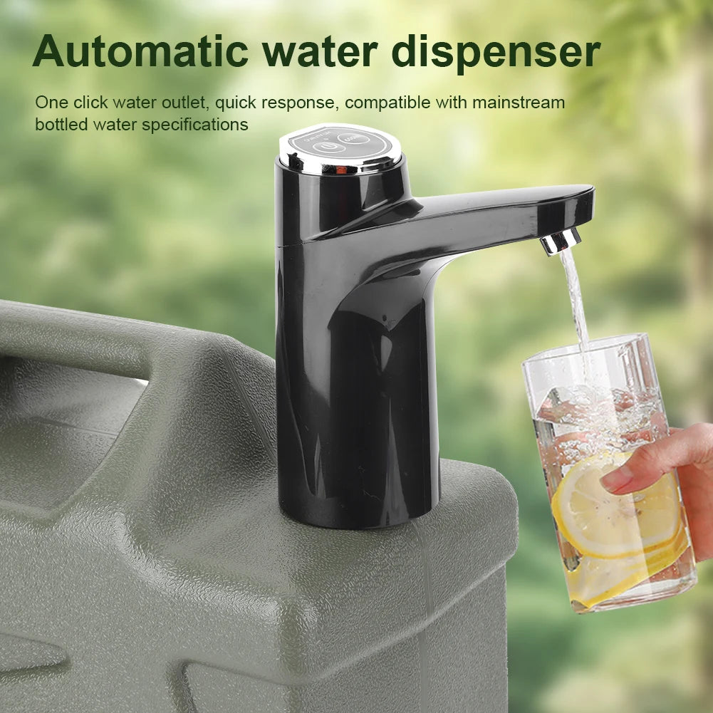 11L Camping Water Container - Portable Water Tank with Faucet & USB Rechargeable Electric Pump