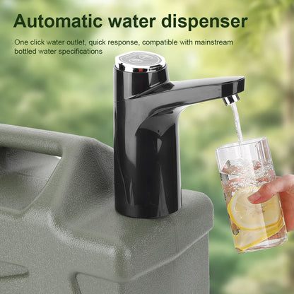 11L Camping Water Container - Portable Water Tank with Faucet & USB Rechargeable Electric Pump