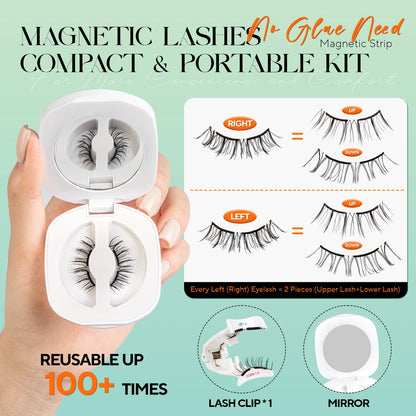VYRILA Soft Magnetic Eyelashes – No Glue 3D Reusable Lashes for Natural Look & Easy Eye Makeup Application