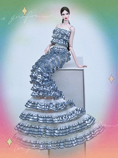Barbie Doll Wedding Dress – Elegant Outfit for 11.5" & 12" Dolls