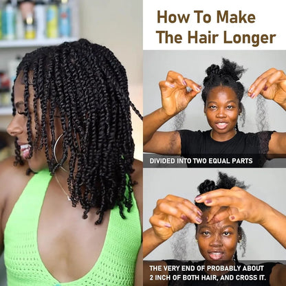 Afro Kinky Bulk Human Hair – 30g/pc Natural Black Brazilian Curly Hair for Braids & Dreadlock Extensions