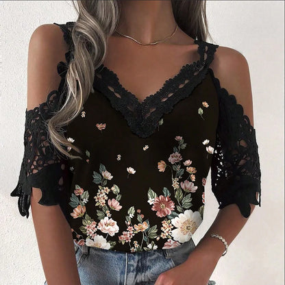 Women’s Elegant Loose Fit Long Sleeve Blouse – Casual Fashion Holiday Weekend Shirt Top for Everyday Wear