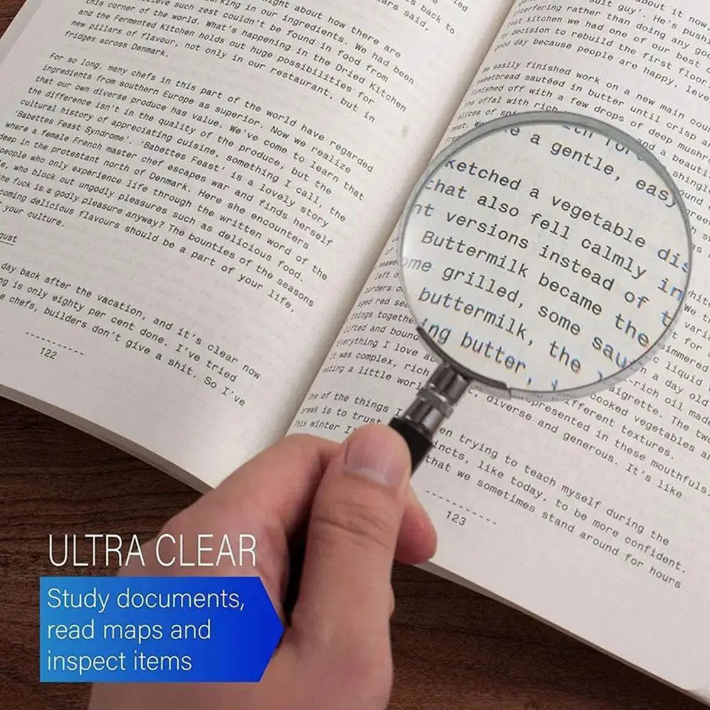 10X Professional Magnifying Glass Loupe – Jewelry, Coins & Stamp Reading Magnifier for Seniors, Kids & Detail Inspection