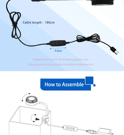 Zetlight M1 LED Aquarium Light – Full Spectrum Nano LED Lamp for Saltwater Marine Fish Tanks, Coral Reefs & Plants