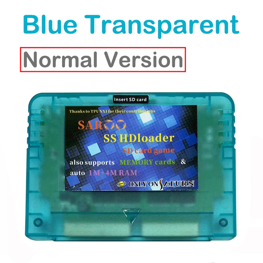 2025 V0.7 SAROO SS HDLoader Game Cartridge — SD/TF Card Support for Sega Saturn, Play Without CD