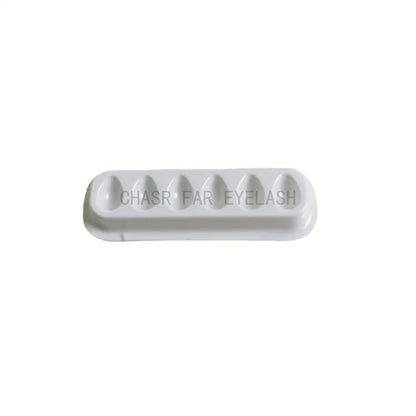 50PCS Eyelash Extension Glue Tray Wells – Self-Adhering Lash Fan Maker, Private Label Available