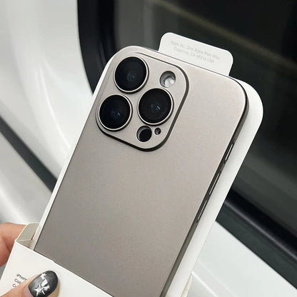 Ultra-Thin Matte iPhone Case - Slim Shockproof PC Cover with Glass Camera Protection for iPhone 11–16, Plus & Pro Max Models