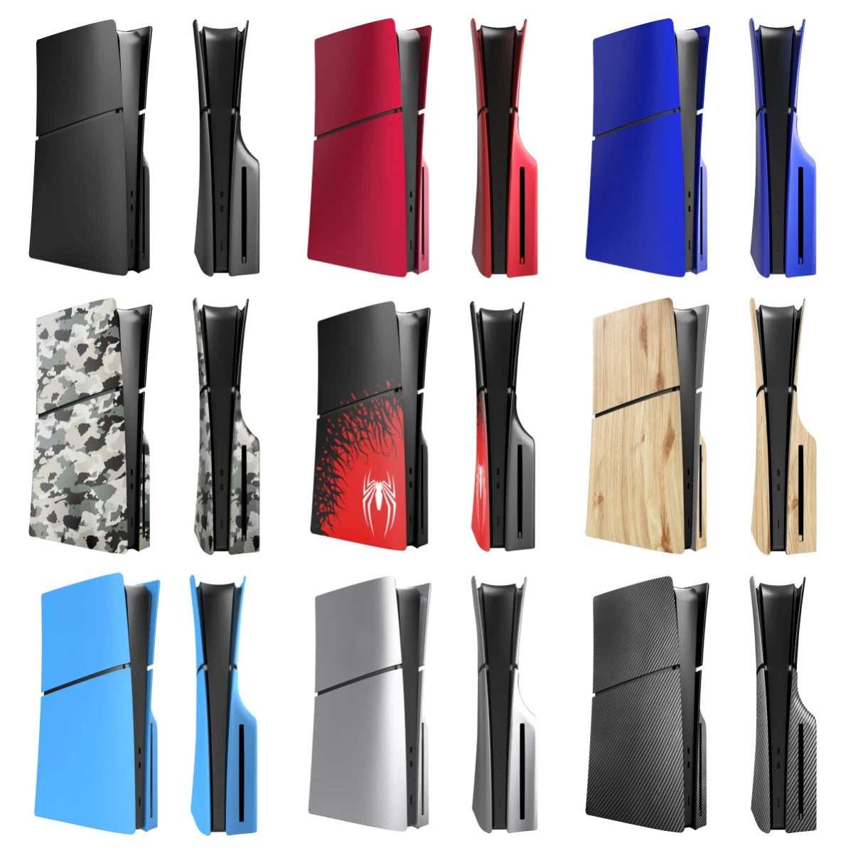 Custom Replacement Faceplates for PS5 Slim Disc Edition – Premium ABS Front & Back Shell Cover