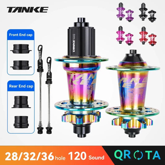 TANKE 120 Click MTB Hub – 6-Bearing Front & Rear Bicycle Hub for 7-12 Speed, 28/32/36 Holes, Disc Brake