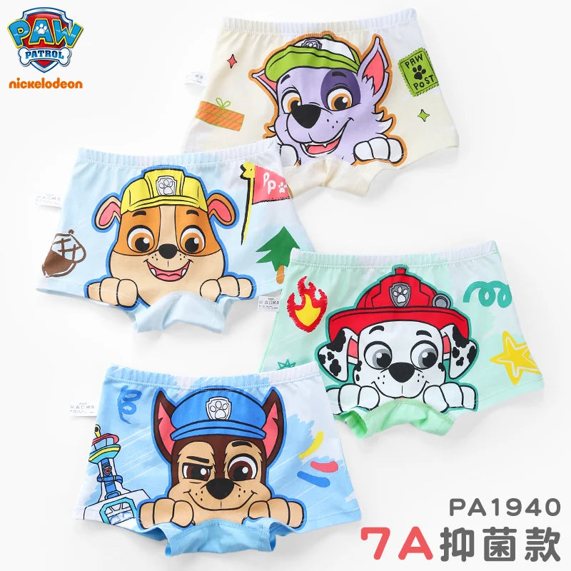 PAW Patrol Kids Cotton Boxer Briefs - Slim Fit Comfortable Underwear for Boys Ages 3-8 Years