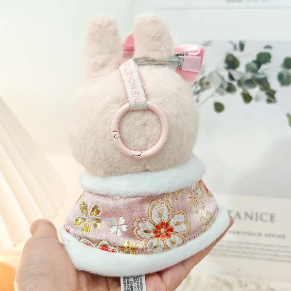 17cm Mini Plush Doll Clothes — Outfit Accessories for Labubu V1 & V2, Christmas Cookie Man Sweater Hat, New Year Gift