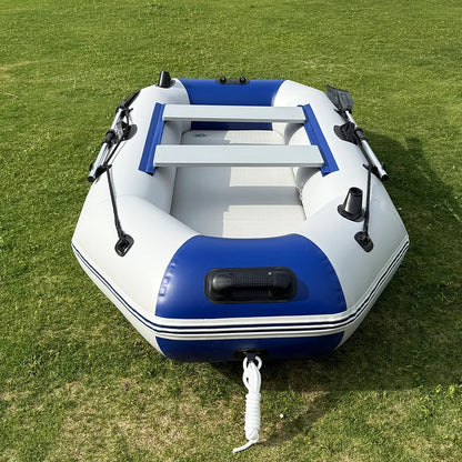 Savagemarine PVC Inflatable Belly Boat – River Fishing Kayak with Outboard Engine Mount, Lure Fishing Raft Boat