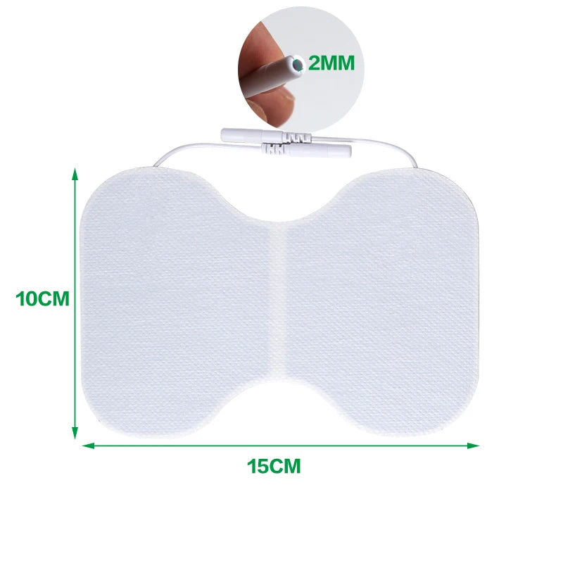 EMS Electrode Replacement Pads - Self-Adhesive Conductive Gel Patches for Electric Muscle Stimulators
