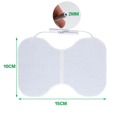 EMS Electrode Replacement Pads - Self-Adhesive Conductive Gel Patches for Electric Muscle Stimulators