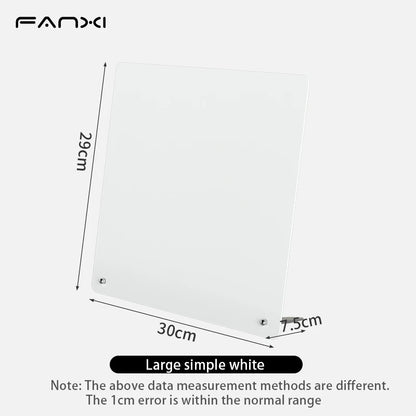 Magnetic Bulletin Board with Stand, Tabletop Metal Display Board with Magnetic Clamp for Notes, Photos & Magnet Organization