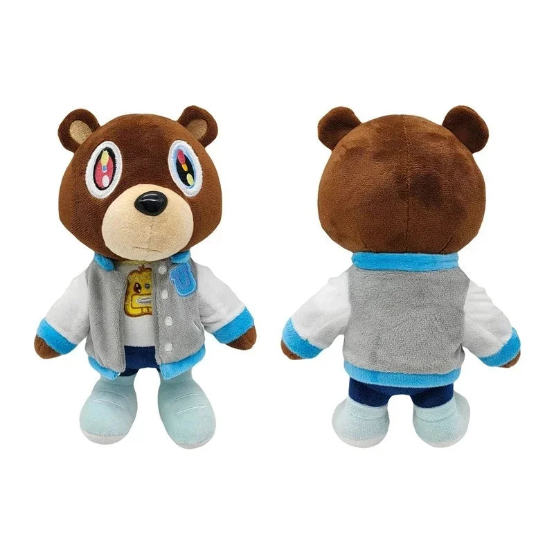 30cm Kawaii Kanye Dropout Bear Plush Toy – Soft Stuffed Teddy for Home Decor & Birthday Gift