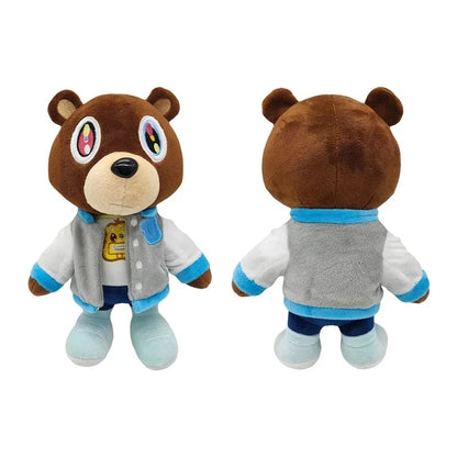 30cm Kawaii Kanye Dropout Bear Plush Toy – Soft Stuffed Teddy for Home Decor & Birthday Gift