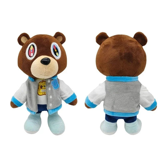 30cm Kawaii Kanye Dropout Bear Plush Toy – Soft Stuffed Teddy for Home Decor & Birthday Gift