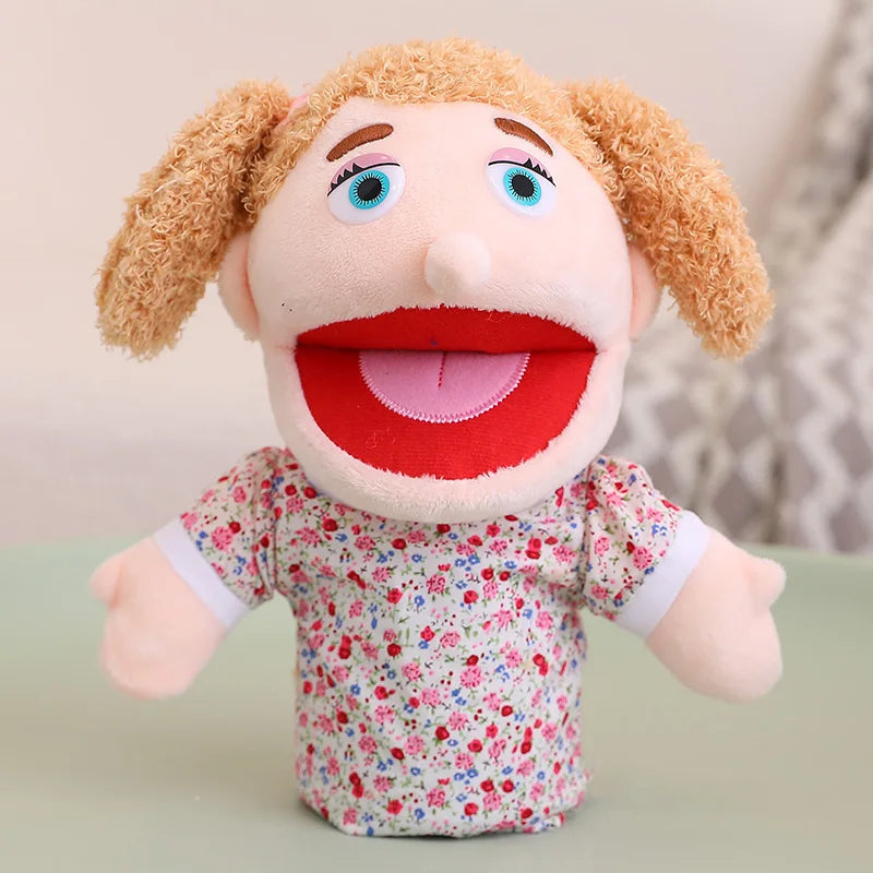 Kids Plush Hand Puppet Set - 28-33cm Role Play Toys for Bedtime Stories, Family Activities & Creative Learning