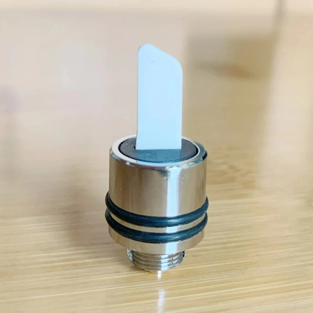 510 Ceramic Hot Knife Heat Tip Coil with Cover Cap – Wax Cutting Heating Element Accessory Tool 11.2mm Black Silver Rainbow Finish