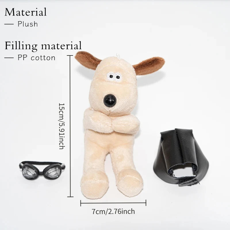 Fluffy Plush Puppy Car Ornament - Cute Dashboard, Windshield Wiper Rod & Interior Decor Accessory