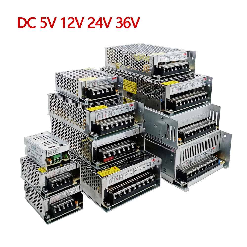 AC DC Switching Power Supply SMPS - 220V To 5V 12V 24V 36V Adapter For LED And Electronic Devices