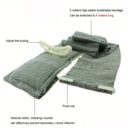 Medical Trauma Kit with Israeli Bandage – 4/6 Inch Emergency First Aid for Camping & Hiking